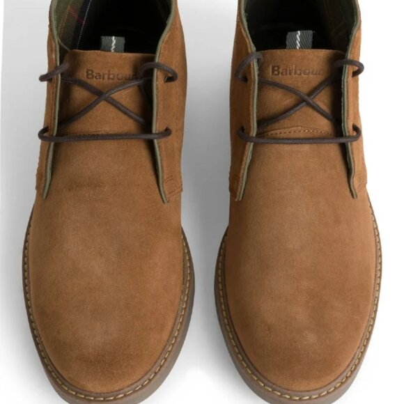 NEW BARBOUR Men's Suede Chukka Boots Fawn 1065MN - Picture 6 of 9